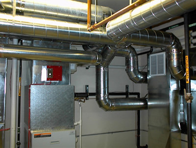 Complete heating, cooling, and ventilation system installation.